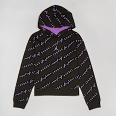 Jordan JUNIOR ESSENTIALS AOP PULLOVER HOODIE black noir