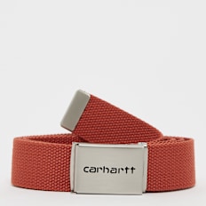 Carhartt WIP Clip Belt Chrome rojo