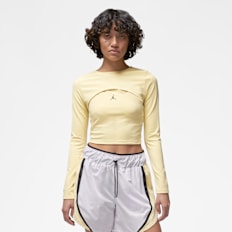 Jordan Sport 2-in-1 Long Sleeve Top żółty