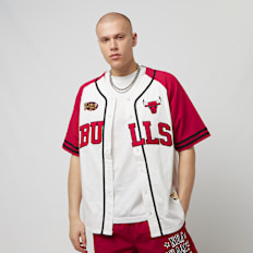 Mitchell & Ness NHL Chicago Blackhawks Practice Day Button Front Jersey weiß