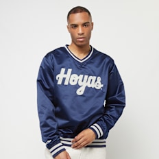 Mitchell & Ness NCAA Georgetown University Primetime LW Satin Jacket blauw