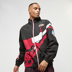 Mitchell & Ness NBA Chicago Bulls Exploded Logo Warm Up Jacket preto