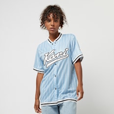 Karl Kani Varsity Pinstripe Baseball Shirt blauw