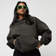 Pegador Clarita Logo Oversized Hoodie Vintage Washed grijs