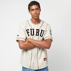 FUBU College Leather Baseball Jersey bež