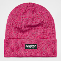 SNIPES Woven Label Beanie rosa