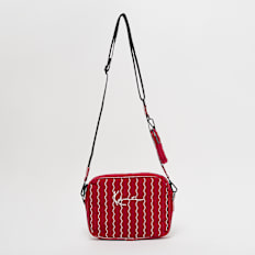 Karl Kani Signature Ziczac Pinstripe Messenger Bag czerwony