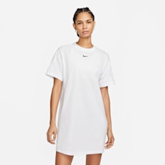 Nike Sportswear Essential Short-Sleeve T-Shirt Dress weiß