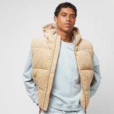 Karl Kani Rubber Signature Corduroy Puffer Vest bege