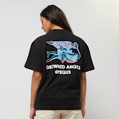 PEQUS Angel Graphic T-Shirt nero