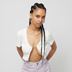 Sixth June Basic Crop Top weiß