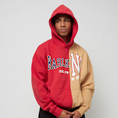 Karl Kani Woven Retro Split Oversized Hoodie rosso
