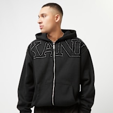 Karl Kani Studded Retro OS Full Zip Hoodie schwarz