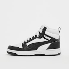 PUMA Rebound V6 Mid Jr puma white/puma black/shadow gray (GS) blanc