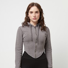 Karl Kani Chest Signature Washed Corsage Full Zip Hoodie gris