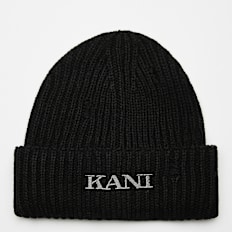 Karl Kani Small Retro Embro DamageBeanie schwarz