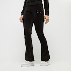 Karl Kani Small Signature Flared Velvet Pants schwarz