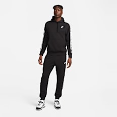 Nike Club Fleece Graphic Hooded Track Suit zwart