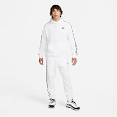 Nike Club Fleece Graphic Hooded Track Suit weiß
