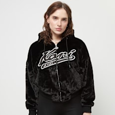 Karl Kani Varsity Vegan Fur Full Zip Jacket noir