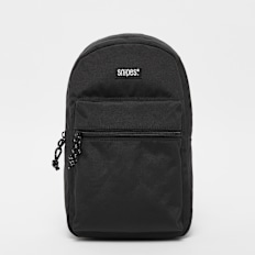SNIPES Woven Label Basic Logo Backpack Sling Bag preto