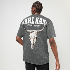Karl Kani Small Signature Washed Heavy Jersey Skull Tee grigio