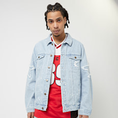 Karl Kani Paintsplatter Denim Trucker Jacket blauw