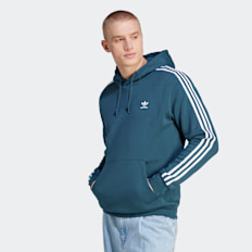 adidas Originals Sweat à capuche adicolor 3-Stripes bleu