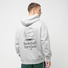 New Balance Hoops Fleece Hoodie grau
