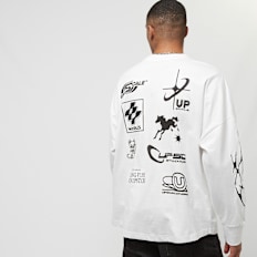 Upscale by Mister Tee Collection Cut On Longsleeve blanc