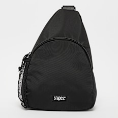 SNIPES Woven Label Basic Logo Side Pocket Slingbag czarny