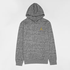 Jordan Take Flight All Over Print Hoodie szary