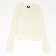 Converse Junior Long Sleeve Cardigan Knit Top biały