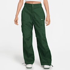 Nike   Sportswear Woven Loose Pants High-Waisted Swoosh zelena