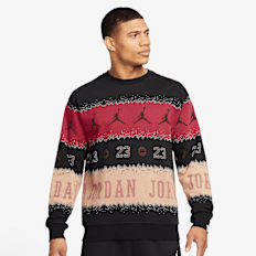 Jordan Essential Member Holiday Fleece Crew Pullover multicolor