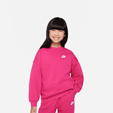 Nike Sportswear Club Fleece Oversized Crew rosa 