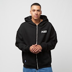 PEQUS Island of Heartbreaks Chrom Zip Hoodie schwarz