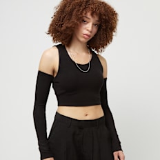 Sixth June Tank Top With Attached Sleeves zwart