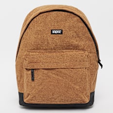 SNIPES Woven Label Basic Logo Corduroy Backpack gris