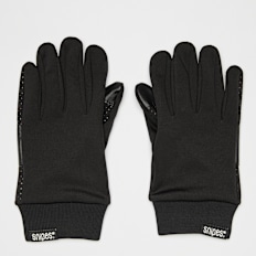 SNIPES Woven Flag Label Basic Logo Tech Fleece Gloves crna