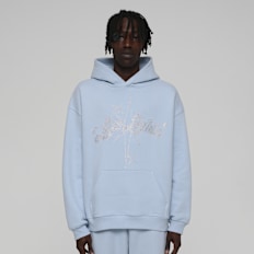 Low Lights Studios Stargaze Rhinestone Hoodie niebieski