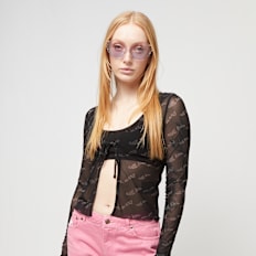 Karl Kani Chest Signature Front Tie Longsleeve schwarz