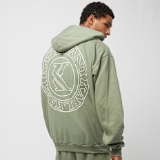 Karl Kani Chest Retro Oversized Zip Hoodie verde