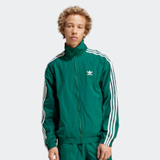 adidas Originals 3-Stripes Woven Firebird Trackjacket groen