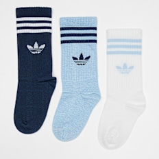 adidas Originals adicolor 3 Stripes Crew Calzini (3 Pack) multicolore