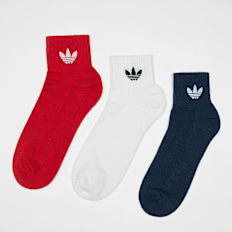 adidas Originals adicolor Mid Ankle Socks (3 Pack) wielokolorowy