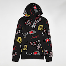 Jordan Junior Michael Jordan Essentials All Over Print Fleece Pullover crna