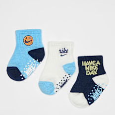Nike 3 PACK - Gripper Socks blauw