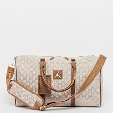 Jordan Monogram Duffle Bag bianco