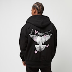 Upscale by Mister Tee Doves Oversize Zip Hoodie negro